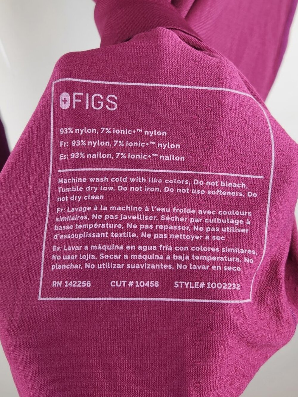 NWT FIGS Salta Seamless Longsleeve Underscrub Shirt Ombre Purple sz S - Picture 7 of 7